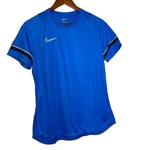 Nike Women's Dri-FIT Academy Blue Soccer Gorpcore Top NWOT
